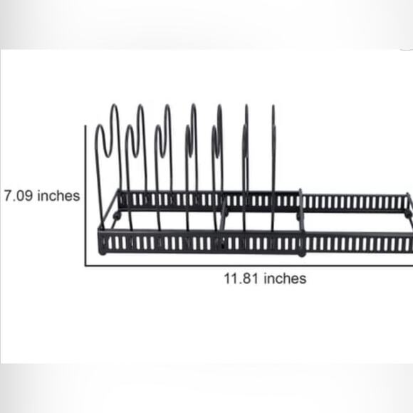 Black pan and lid organizer - Picture 4 of 7